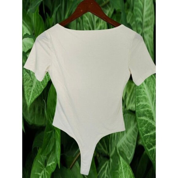 RE/DONE White Bodysuit Top Size XSmall - Picture 4 of 6